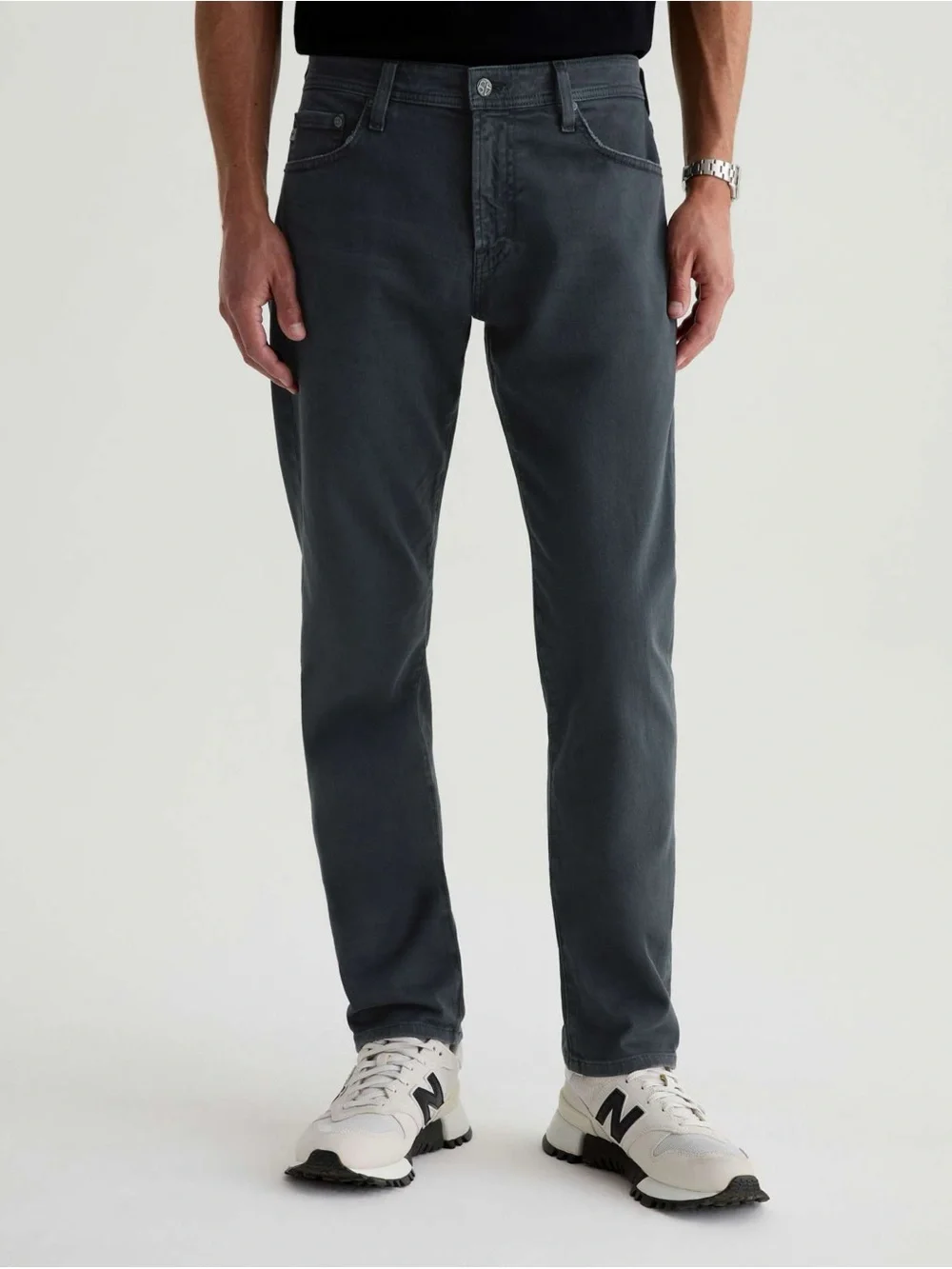 AG Adriano Goldschmied Tellis Jean Modern Slim 7 Years Sulfur Pure Black Grey